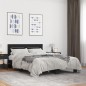 vidaXL Estructura de cama madera de ingeniería y metal negro 120x200cm vidaXL Estructura de cama madera de ingeniería y metal negro 120x200cm