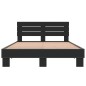 vidaXL Estructura de cama madera de ingeniería y metal negro 120x200cm vidaXL Estructura de cama madera de ingeniería y metal negro 120x200cm