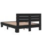 vidaXL Estructura de cama madera de ingeniería y metal negro 120x200cm vidaXL Estructura de cama madera de ingeniería y metal negro 120x200cm
