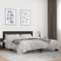 vidaXL Estructura de cama madera de ingeniería y metal negro 200x200cm vidaXL Estructura de cama madera de ingeniería y metal negro 200x200cm