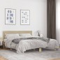 vidaXL Estructura cama madera ingeniería metal roble Sonoma 180x200 cm vidaXL Estructura cama madera ingeniería metal roble Sonoma 180x200 cm