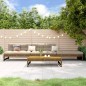vidaXL Juego de muebles jardín 4 pzas madera maciza pino marrón miel