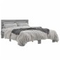 vidaXL Estructura cama madera ingeniería metal gris Sonoma 140x200 cm vidaXL Estructura cama madera ingeniería metal gris Sonoma 140x200 cm