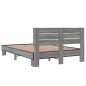 vidaXL Estructura cama madera ingeniería metal gris Sonoma 140x200 cm vidaXL Estructura cama madera ingeniería metal gris Sonoma 140x200 cm