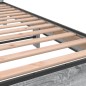 vidaXL Estructura cama madera ingeniería metal gris Sonoma 140x200 cm vidaXL Estructura cama madera ingeniería metal gris Sonoma 140x200 cm