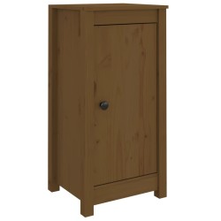 vidaXL Aparadores 2 uds madera maciza de pino marrón miel 40x35x80 cm