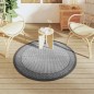vidaXL Alfombra de exterior PP gris Ø120 cm vidaXL Alfombra de exterior PP gris Ø120 cm