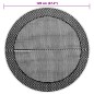vidaXL Alfombra de exterior PP gris Ø120 cm vidaXL Alfombra de exterior PP gris Ø120 cm