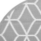 vidaXL Alfombra de exterior PP gris Ø120 cm vidaXL Alfombra de exterior PP gris Ø120 cm