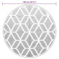 vidaXL Alfombra de exterior PP gris Ø120 cm vidaXL Alfombra de exterior PP gris Ø120 cm