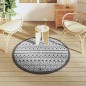 vidaXL Alfombra de exterior PP negro Ø120 cm vidaXL Alfombra de exterior PP negro Ø120 cm