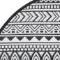 vidaXL Alfombra de exterior PP negro Ø120 cm vidaXL Alfombra de exterior PP negro Ø120 cm
