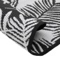 vidaXL Alfombra de exterior PP blanco y negro Ø120 cm vidaXL Alfombra de exterior PP blanco y negro Ø120 cm