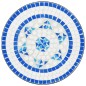 vidaXL Mesa de bistró de mosaico cerámica azul y blanco Ø50x70 cm vidaXL Mesa de bistró de mosaico cerámica azul y blanco Ø50x70 cm