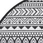 vidaXL Alfombra de exterior PP negro Ø200 cm vidaXL Alfombra de exterior PP negro Ø200 cm