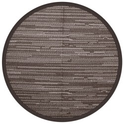 vidaXL Alfombra de exterior PP marrón Ø160 cm