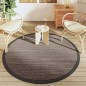 vidaXL Alfombra de exterior PP marrón Ø160 cm vidaXL Alfombra de exterior PP marrón Ø160 cm