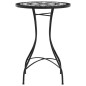 vidaXL Mesa de bistró de mosaico cerámica negro y blanco Ø50x70 cm vidaXL Mesa de bistró de mosaico cerámica negro y blanco Ø50x70 cm