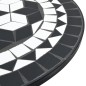 vidaXL Mesa de bistró de mosaico cerámica negro y blanco Ø50x70 cm vidaXL Mesa de bistró de mosaico cerámica negro y blanco Ø50x70 cm