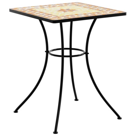 vidaXL Mesa de bistró de mosaico cerámica terracota 60x60x74 cm