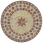 vidaXL Mesa bistró de mosaico cerámica terracota y blanco Ø50x70 cm vidaXL Mesa bistró de mosaico cerámica terracota y blanco Ø50x70 cm