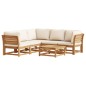 vidaXL Juego de muebles jardín 6 pzas con cojines madera maciza acacia vidaXL Juego de muebles jardín 6 pzas con cojines madera maciza acacia
