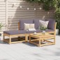 vidaXL Set de muebles para jardín 3 piezas con cojines madera acacia vidaXL Set de muebles para jardín 3 piezas con cojines madera acacia