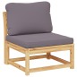 vidaXL Juego de muebles jardín 5 pzas con cojines madera maciza acacia vidaXL Juego de muebles jardín 5 pzas con cojines madera maciza acacia