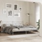 vidaXL Estructura de cama con cabecero metal blanca 200x200 cm vidaXL Estructura de cama con cabecero metal blanca 200x200 cm