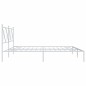 vidaXL Estructura de cama con cabecero metal blanca 200x200 cm vidaXL Estructura de cama con cabecero metal blanca 200x200 cm
