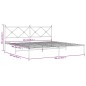 vidaXL Estructura de cama con cabecero metal blanca 200x200 cm vidaXL Estructura de cama con cabecero metal blanca 200x200 cm
