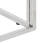 vidaXL Mesa de centro acero inoxidable y madera maciza acacia plateado vidaXL Mesa de centro acero inoxidable y madera maciza acacia plateado