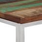 vidaXL Mesa consola acero inoxidable madera maciza reciclada plateada vidaXL Mesa consola acero inoxidable madera maciza reciclada plateada