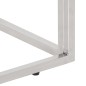 vidaXL Mesa consola acero inoxidable madera maciza reciclada plateada vidaXL Mesa consola acero inoxidable madera maciza reciclada plateada