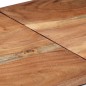 vidaXL Mesa consola acero inoxidable y madera maciza acacia plateada vidaXL Mesa consola acero inoxidable y madera maciza acacia plateada
