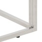 vidaXL Mesa consola acero inoxidable y madera maciza acacia plateada vidaXL Mesa consola acero inoxidable y madera maciza acacia plateada