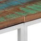 vidaXL Mesa consola acero inoxidable madera maciza reciclada plateada vidaXL Mesa consola acero inoxidable madera maciza reciclada plateada