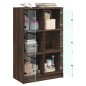 vidaXL Aparador alto con puertas madera roble marrón 68x37x109 cm vidaXL Aparador alto con puertas madera roble marrón 68x37x109 cm
