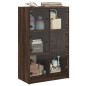 vidaXL Aparador alto con puertas madera roble marrón 68x37x109 cm vidaXL Aparador alto con puertas madera roble marrón 68x37x109 cm