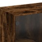vidaXL Aparador alto con puertas madera roble ahumado 68x37x109 cm vidaXL Aparador alto con puertas madera roble ahumado 68x37x109 cm