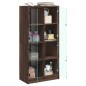 vidaXL Aparador alto con puertas madera roble marrón 68x37x142 cm vidaXL Aparador alto con puertas madera roble marrón 68x37x142 cm