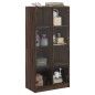 vidaXL Aparador alto con puertas madera roble marrón 68x37x142 cm vidaXL Aparador alto con puertas madera roble marrón 68x37x142 cm