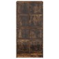 vidaXL Aparador alto con puertas madera roble ahumado 68x37x142 cm vidaXL Aparador alto con puertas madera roble ahumado 68x37x142 cm