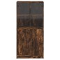 vidaXL Aparador alto con puertas madera roble ahumado 68x37x142 cm vidaXL Aparador alto con puertas madera roble ahumado 68x37x142 cm