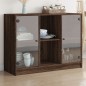 vidaXL Aparador madera de ingeniería marrón roble 102x37x75,5 cm vidaXL Aparador madera de ingeniería marrón roble 102x37x75,5 cm