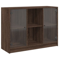 vidaXL Aparador madera de ingeniería marrón roble 102x37x75,5 cm