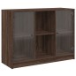 vidaXL Aparador madera de ingeniería marrón roble 102x37x75,5 cm vidaXL Aparador madera de ingeniería marrón roble 102x37x75,5 cm