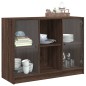 vidaXL Aparador madera de ingeniería marrón roble 102x37x75,5 cm vidaXL Aparador madera de ingeniería marrón roble 102x37x75,5 cm
