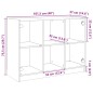 vidaXL Aparador madera de ingeniería marrón roble 102x37x75,5 cm vidaXL Aparador madera de ingeniería marrón roble 102x37x75,5 cm