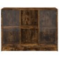 vidaXL Aparador madera de ingeniería roble ahumado 102x37x75,5 cm vidaXL Aparador madera de ingeniería roble ahumado 102x37x75,5 cm